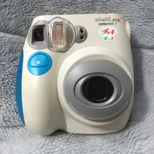 FUJIFILM instax mini７ cheki pop blue 富士フイルム チェキ ポップ インスタック ミニ７ インスタントカメラ