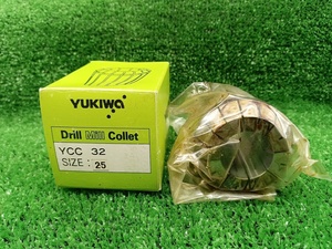 【特価】未使用品 ユキワ YUKIWA ドリルミル コレット YCC型コレット 旋盤 ドリルチャック YCC32-25 【3】