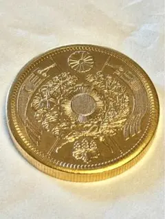 【極美品】旧二十圓金貨　20円金貨　明治3年　古銭　約33g