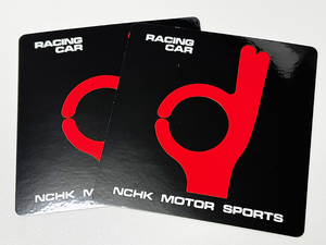 オカモト OK NCHK ステッカー 小２枚 / NCHK MOTER SPORTS OKAMOTO 高橋国光 GT-R 当時物 暴走族