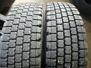 C310 バリ溝 送料無料【225/80R17.5 123/122】ブリヂストン W910 スタッドレス 2本 2022年製 約8.5分山