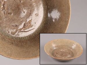古美術 朝鮮古陶磁器 高麗青磁 皿 時代物 極上品 初だし品 C5436