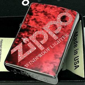 ZIPPO ライター ジッポ ロゴ グラデーション レッド かっこいい Zippo Logo おしゃれ マーブル模様 メンズ 赤 ギフト プレゼント
