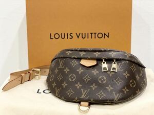 希少・美品 Louis Vuitton ルイヴィトン モノグラム バムバッグ M43644 ボディバッグ メンズバッグ ユニセックス 