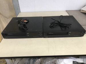 Ｙ 家電①★２台セット★Ｎａｔｉｏｎａｌ/ナショナル　ＶＨＳ　ＮＶ-Ｇ３　ＧＴ４　ビデオ　部品取り　ジャンク　現状渡し