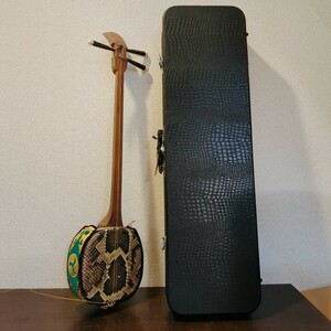 沖縄三線 蛇皮 弦楽器 和楽器　Y800