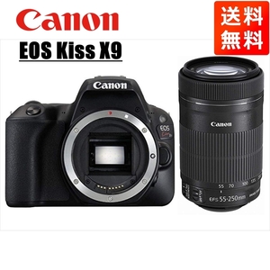 キヤノン Canon EOS Kiss X9 EF-S 55-250mm STM 望遠 レンズセット 手振れ補正 デジタル一眼レフ カメラ 中古