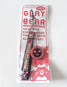 GLAY BEAR ストラップ マスコット HOOPER DOOPER クマ くま テディ グッズ TAKURO TERU HISASHI JIRO キーホルダー ラバスト レア 未使用