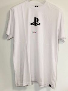 SONY PlayStation プレイステーション 半袖 Tシャツ PSロゴ プレイステーションファミリーマーク カットソー LLサイズ 白 新品タグ付き