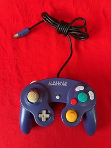 動作品　ニンテンドー ゲームキューブ コントローラー DOL-003 ブルー　Nintendo GameCube 希少品