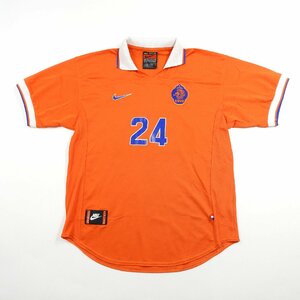 NIKE ナイキ オランダ代表 ゲームシャツ 24 英国製 size L #17592 アメカジ サッカー フットボール ユニフォーム ユニホーム