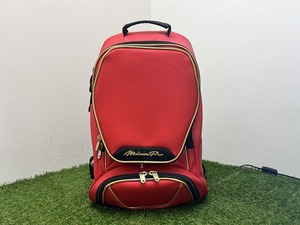 【041510】MizunoPro ミズノプロ 野球 リュックサック バックパック 約40L レッド 1FJD3000 実地未使用品【40412S01】