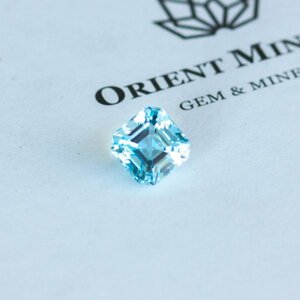 【アッシャーカット】ブルートパーズ・ルース　3.50ct