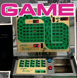 ★【なるべく引取り限定】 希少品 ヒロダービー 卓上ゲーム機 昭和レトロ