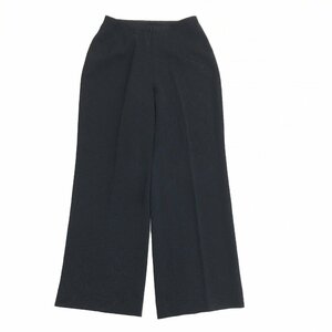 伊太利屋 La Moda GOJI イタリヤ ラモーダゴジ 総柄 スラックス パンツ 9(M) w66 黒 ブラック 国内正規品 レディース 女性用 婦人