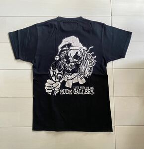 rude gallery ルードギャラリー　黒ブラック　ピエロ　両面プリント　半袖Tシャツ　ロックROCK