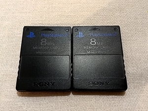 【即決】PS2 SONY メモリーカード 2個セット