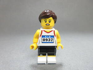 LEGO★283 正規品 スポーツ 陸上 選手 街の人 ミニフィグ 同梱可能 レゴ シティ タウン 男 女 子供 女の子 男の子 髪の毛 トルソー レッグ