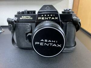 ASAHI　PENTAX　ES　SMC TAKUMAR　1：1.8/55　ペンタックス　フィルムカメラ　一眼レフ　カメラ　ケース付き　①