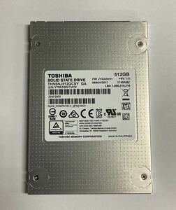 Toshiba東芝製 内蔵SSD THNSNJ512GCSY 512GB 6Gbps SATA III 7mm 2.5インチソリッドステートSSD/ 使用時間：22H