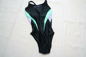 ★arenaアリーナの光沢ブラックスポーツ水着/競泳水着/ボディースーツ/レオタード/女装/コスプレ