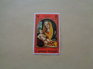 ケイマン諸島切手　1969年　クリスマス切手　聖母子　アルヴィーゼ・ヴィヴァリーニ（1483年）　　1/4c