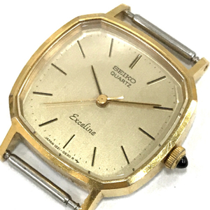 セイコー エクセリーヌ クォーツ 腕時計 レディース ゴールドカラー文字盤 フェイスのみ 1221-5350 QR053-88