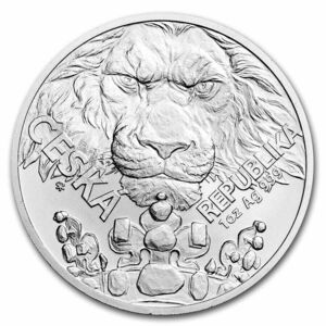 [ご紹介いたします!] チェコ造幣局2023チェコライオン 1オンス31.g純銀貨 インフレにもデフレにも強い金貨・銀貨収集をお勧めします
