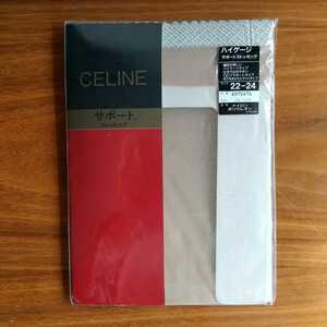 ★M　22～24cm セリーヌ　CELINE　パンスト　ハイゲージ　サポートストッキング　24　コルク