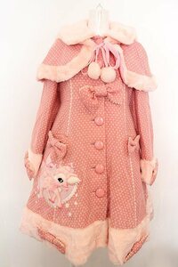 Angelic Pretty / COAT 小鹿のミルキーちゃんアップリケコート ピンク O-24-03-13-1014-AP-CO-IG-ZT0423