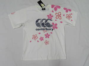 676　 CANTERBURY カンタベリー　JAPAN ONE TEAM BROSSOM TEE 白（M）