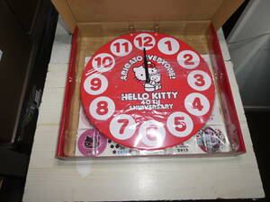 HELLO KITTY 40TH ANNIVERSARY 掛け時計