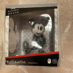 MICKEY VCD BAPE MICKEY MOUSE GREY べイプ エイプ ディズニー ミッキーマウス メディコムトイ グレー フィギュア ape 限定 kaws