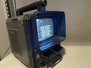 National 昭和レトロ ナショナル ポータブルテレビ TR-509E トランジスターテレビ 白黒テレビ TR-505 兄弟機