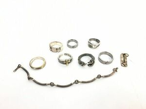 1円 アクセサリー デザイン SV ブレスレット ペンダントトップ リング おまとめ大量セット EV272