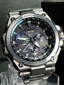 美品 CASIO カシオ G-SHOCK ジーショック MT-G ハイブリッド 電波 ソーラー 腕時計 GPSハイブリッド電波ソーラー MTG-G1000D-1A2JF メンズ