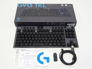 Logicool G(ロジクール G) ゲーミングキーボード テンキーレス ワイヤレス G913 TKL 薄型 日本語配列 LIGHTSPEED 無線 Bluetooth