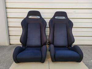 メーカー不明　レカロ(RECARO)SR-3(SR3)タイプ　セミバケットシート(リクライニングバケットシート)　２脚