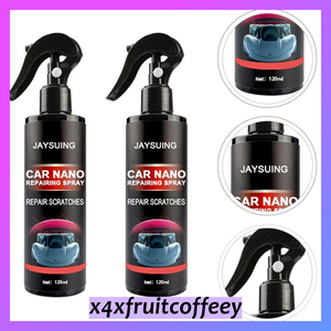 ２個 セラミッククリスタルカーコーティング 120ml ケア ナノ疎水性 防水 CAR NANO SPRAY 液体光沢ワックス くるま WAX洗車 F031