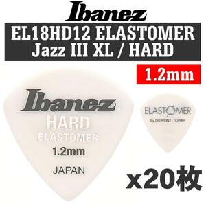 ★Ibanez EL18HD12 HARD 1.2mm JAZZIII XL 20枚★新品/メール便