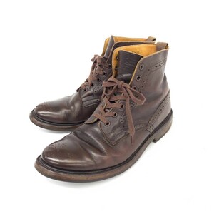 ◆Trickers トリッカーズ ブーツ 8L5◆887910 71466 ブラウン レザー メダリオン レースアップ メンズ 靴 シューズ boots ワークブーツ