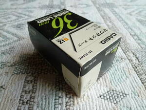 ☆　カシオ 純正 ネームランドテープカートリッジ XR-36JWE 36mm 黒文字 白テープ 未使用1本　超古　☆