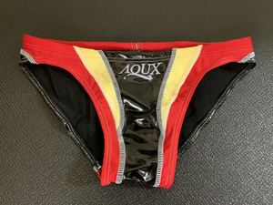 【美品】 aqux ポロパン 黒ベース Lサイズ