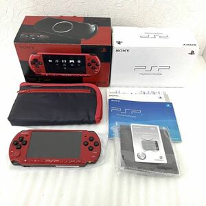 動作OK SONY ソニー PSP バリューパック PSP-3000 レッド ブラック PSPJ-30026 プレイステーションポータブル PlayStation Portable