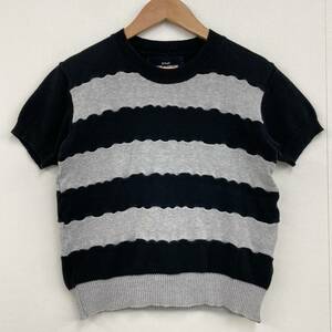 AD1996 tricot COMME des GARCONS 半袖 コットン ニット ボーダー トリココムデギャルソン カットソー セーター 90s VINTAGE 3010018