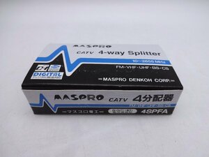 〒★MASPRO マスプロ 1端子電流通過型 屋内用 4分配器 4SPFA 未使用
