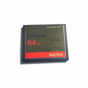動作確認済 SanDisk CFカード 64GB 連写/高速撮影にお勧め 120MB/s Extreme