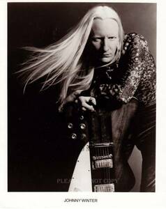 Johnny Winter ジョニー・ウィンター 大きな フォト2枚付