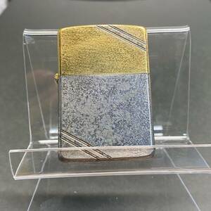 貴重 美品 ZIPPO ライター 1932-1986 記念モデル　ダイアゴナルライン　特殊刻印　両面加工　1986年製　ビンテージ シルバー　ゴールド