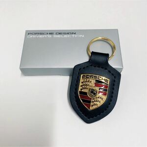 PORSCHE ポルシェ クレスト キーホルダー黒　ブラック